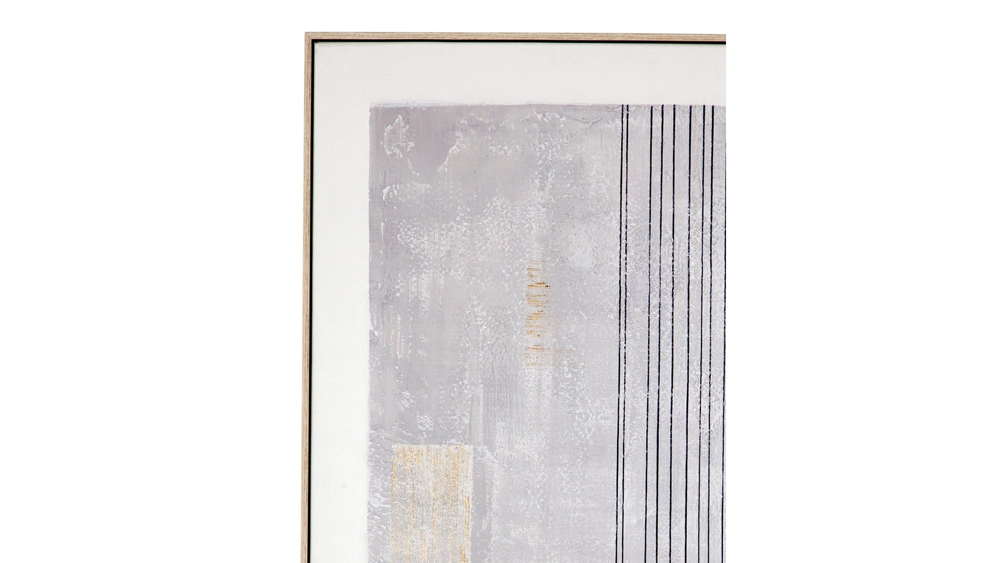 Razi Framed Canvas Set of 3 - Gray