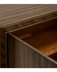 Claudia - Hall Cabinet - Rich Brown Zebrano