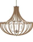 Lovelock - 4 Light Rope Empire Chandelier - Light Brown