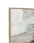 Framed Canvas Quiet Structure - Silver