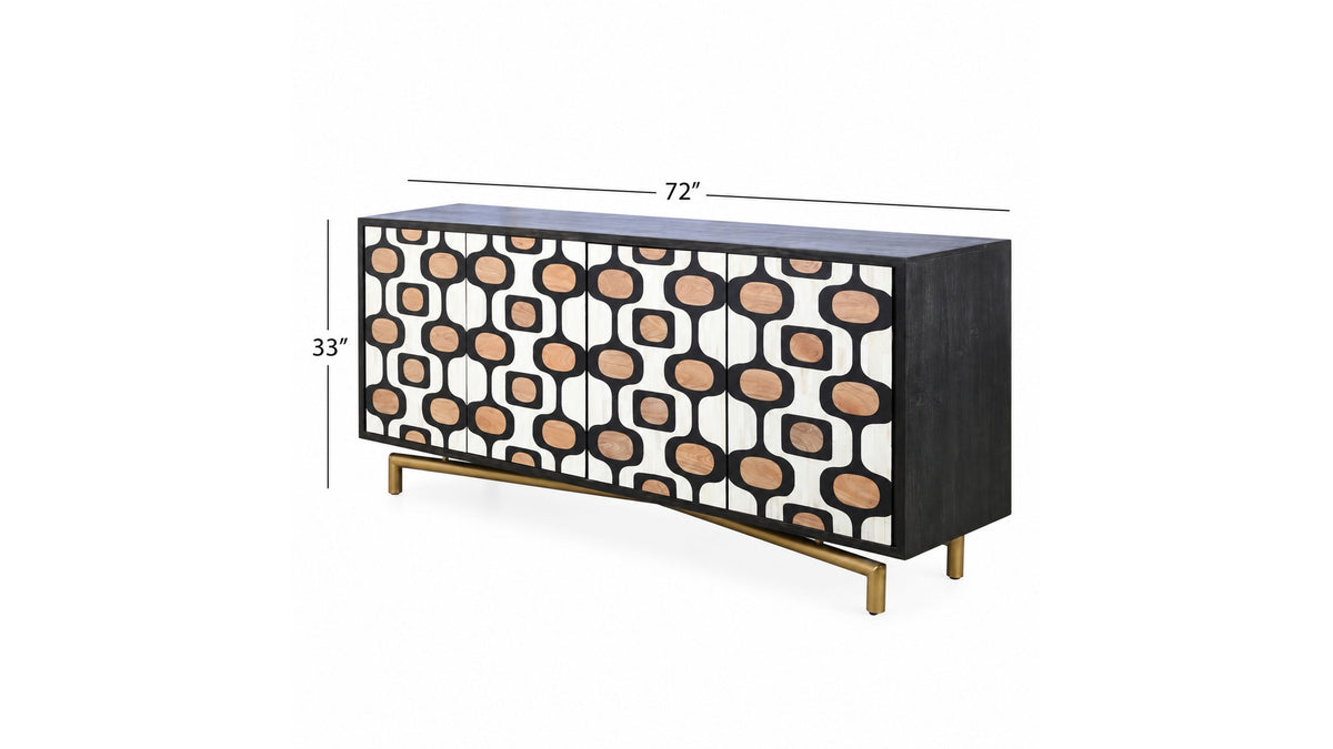 Paxton - Server - Ebony Mango / Ivory / Natural Mango