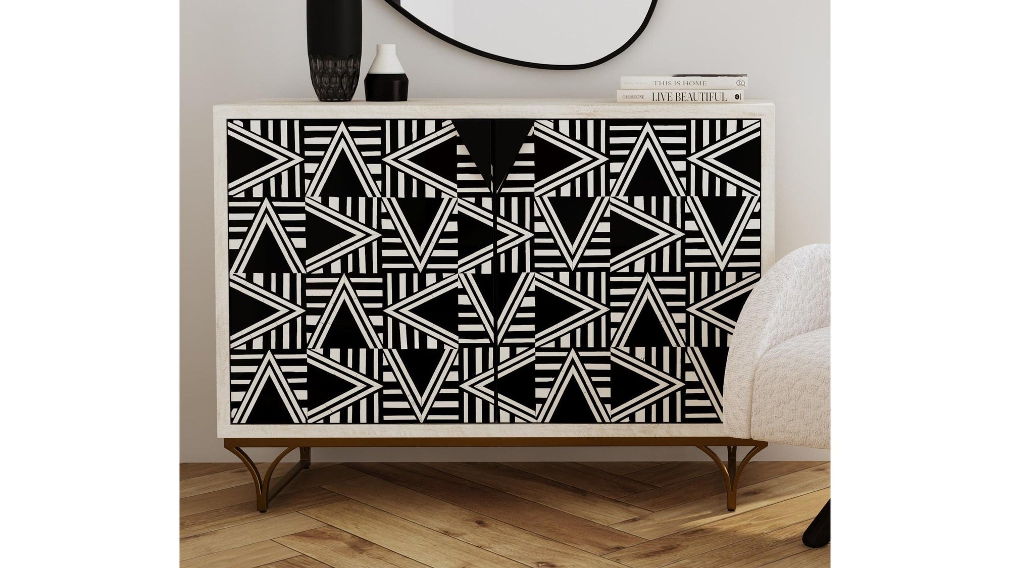 Martina - Hospitality Cabinet - Sandblasted White Wash