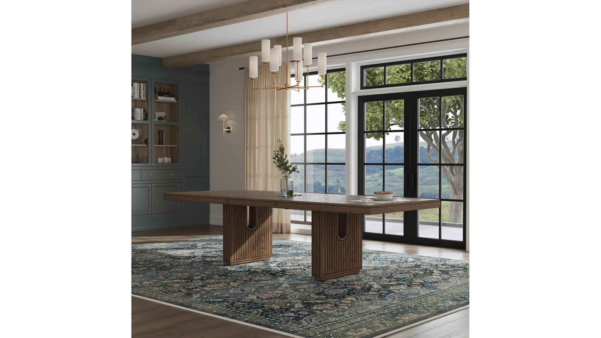 Athens - Rectangular Dining Table - Chocolate Brown