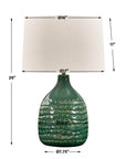 Breya - Glaze Table Lamp - Green
