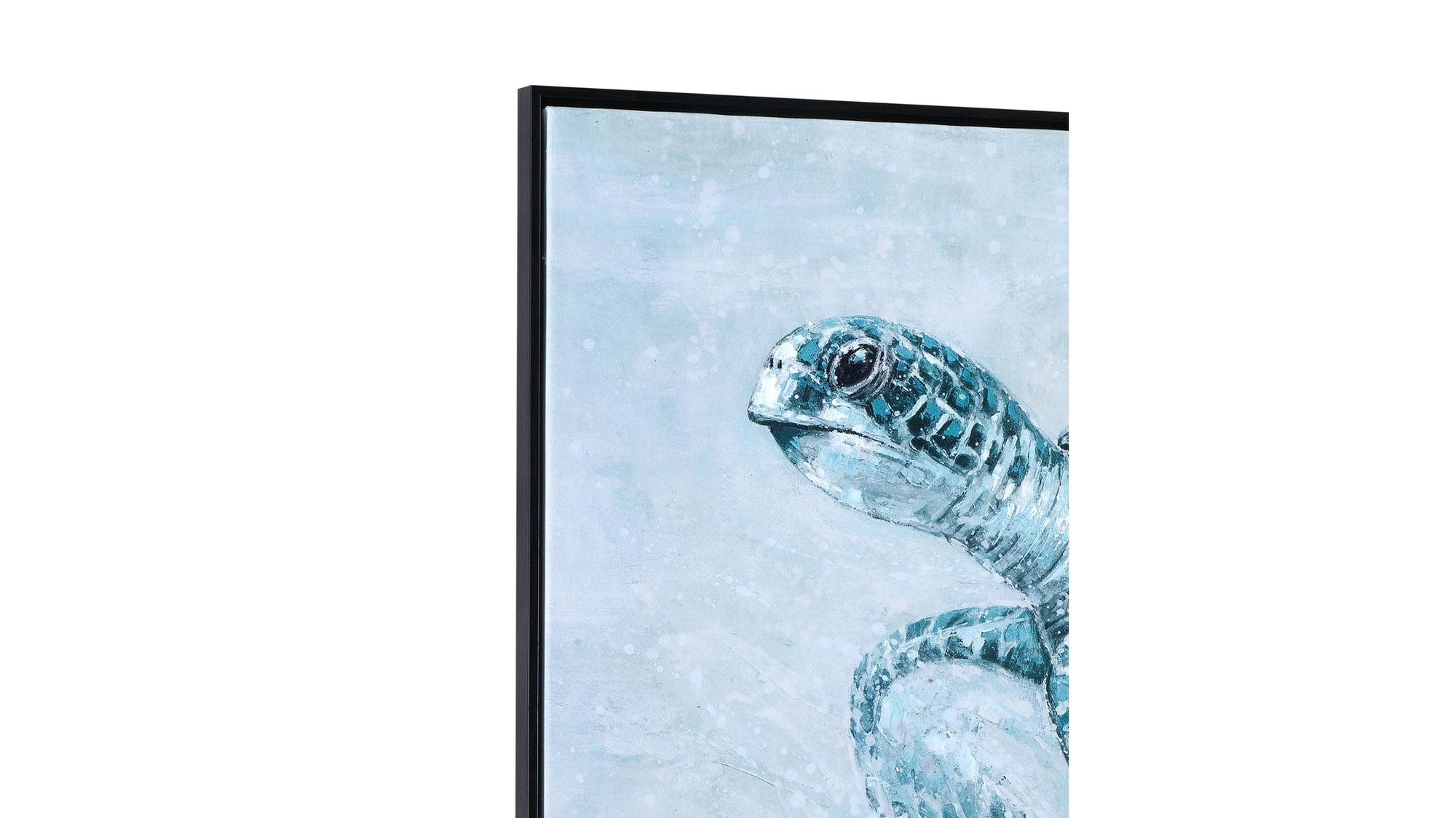 Kemps Bay Framed Canvas - Blue