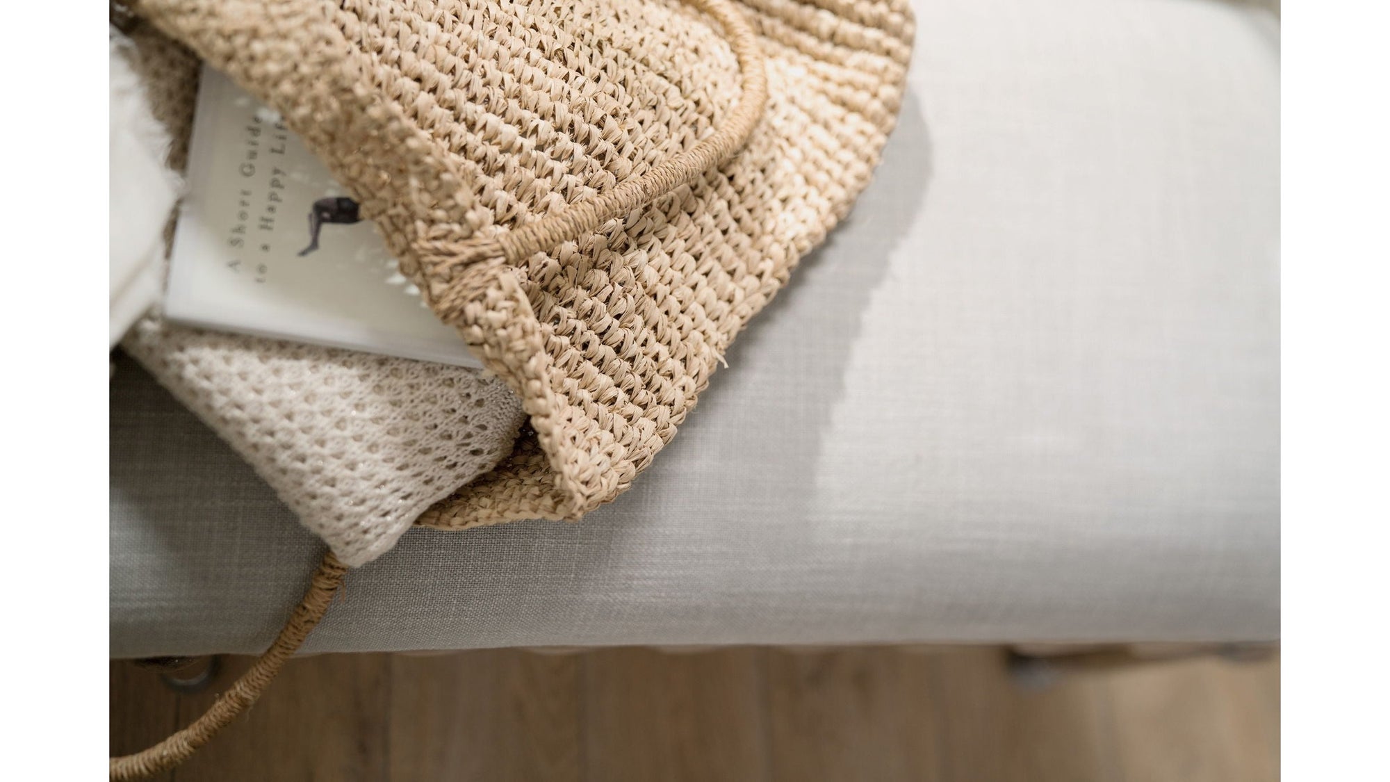 Boheme - Madera Bed Bench - Gray / Light Brown