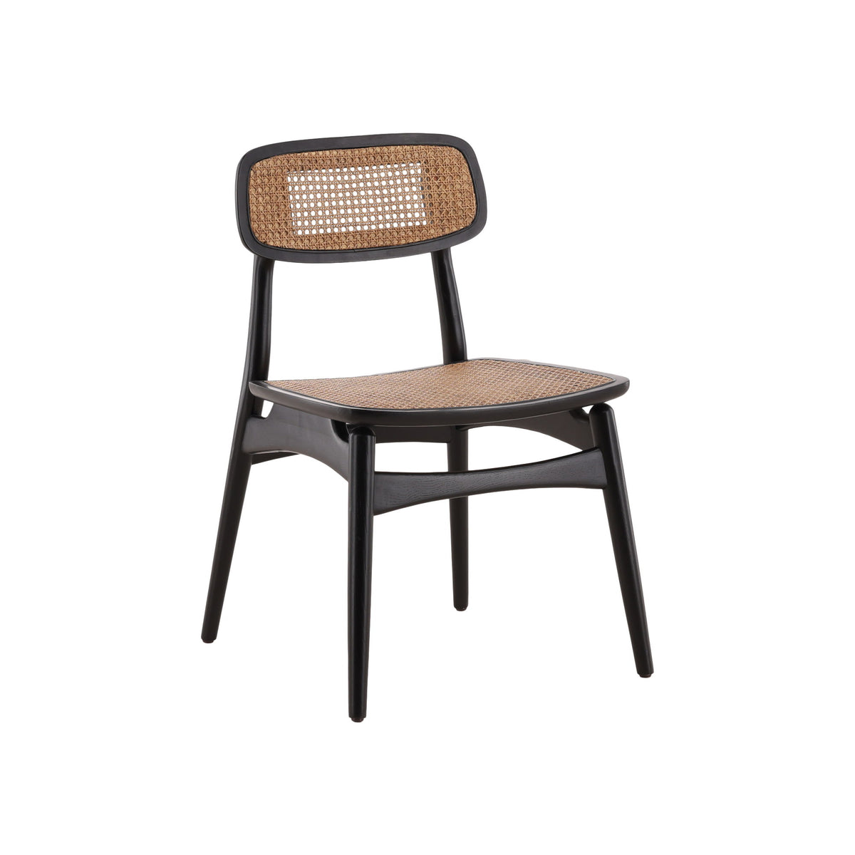 Macie - Side Chair (Set of 2) - Black / Light Brown
