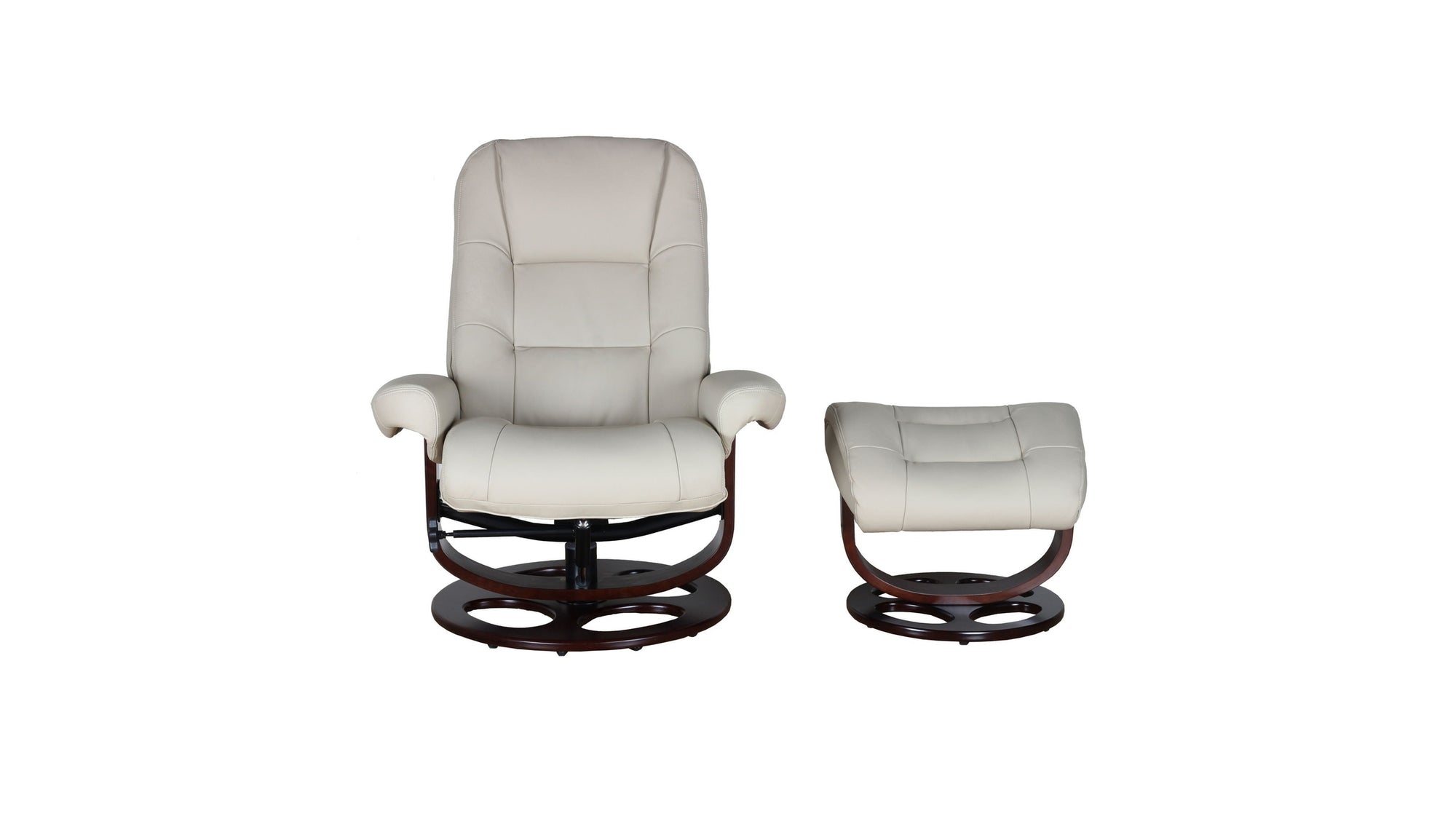 Jacque - Swivel Pedestal Recliner And Ottoman