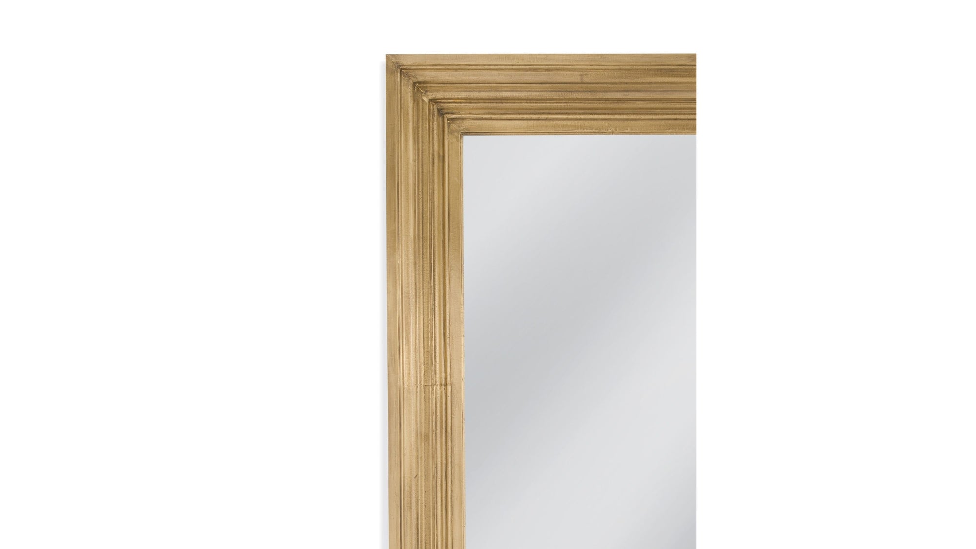 Queenie - Floor Mirror - Brass