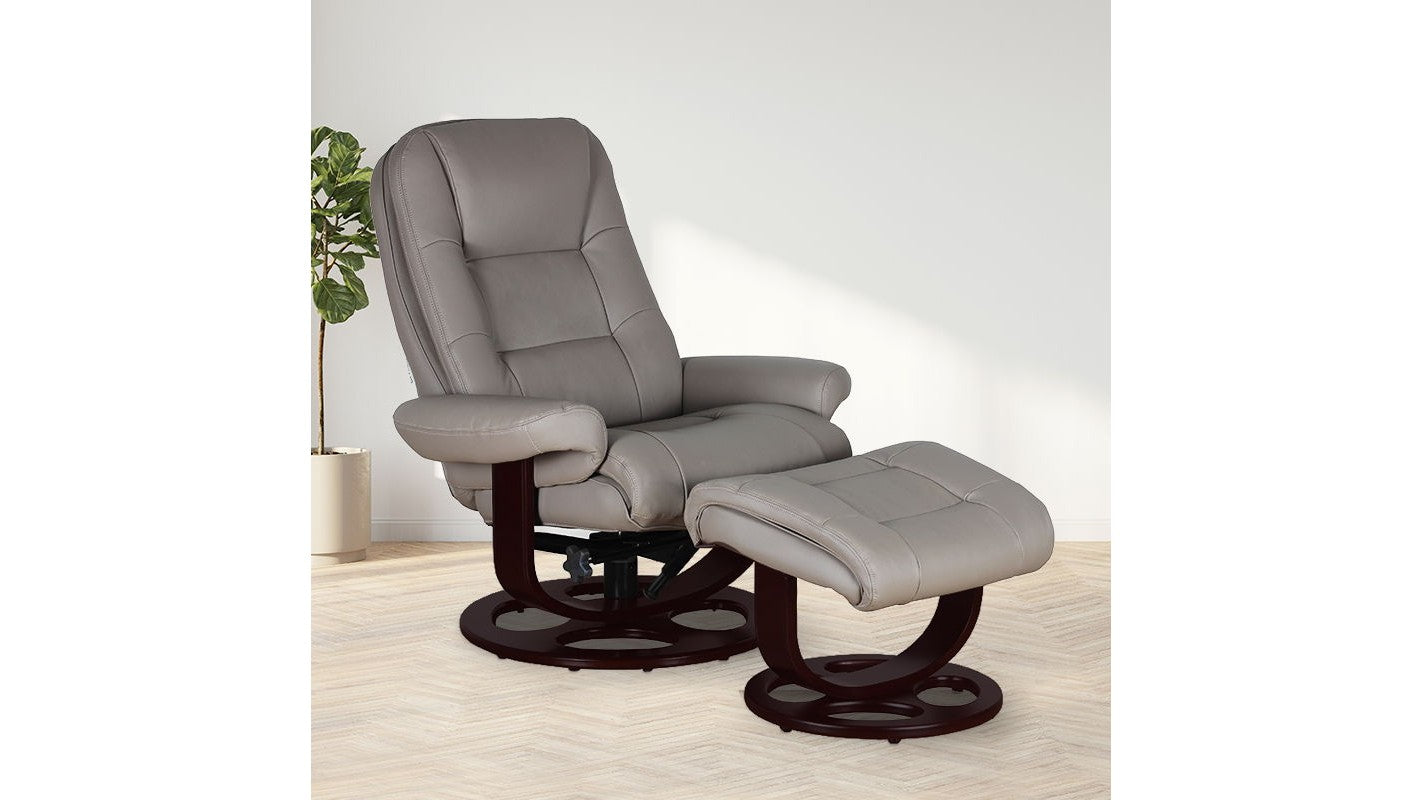 Jacque - Swivel Pedestal Recliner And Ottoman
