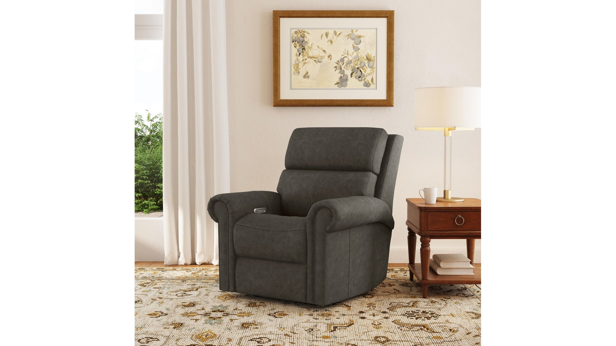 Bernard - Power Recliner With Power Headrest & Lumbar