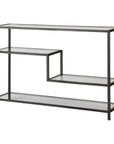 Leo - Industrial Console Table - Silver