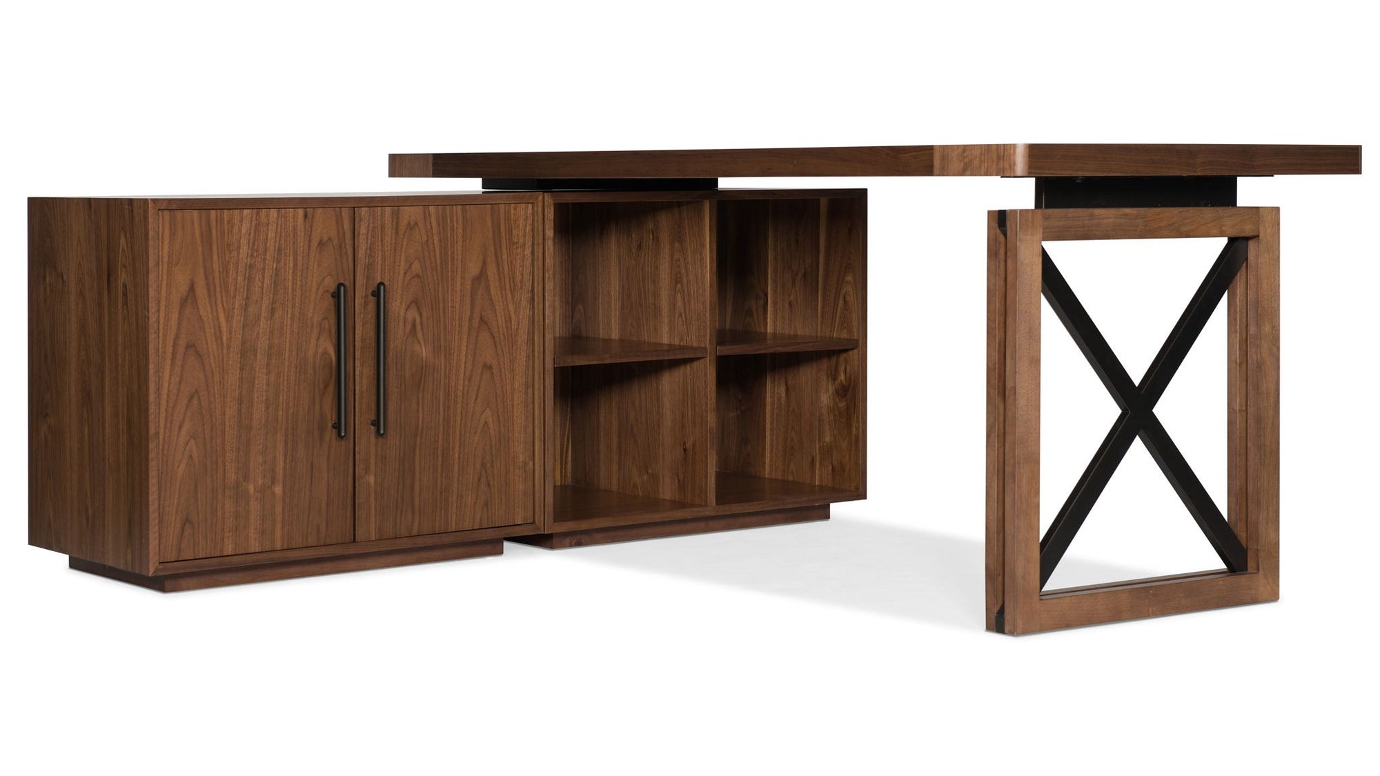 Elon - Bunching Short Bookcase - Dark Brown