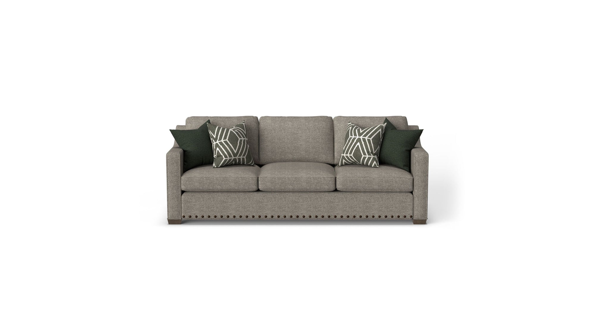 Milo - Fabric Sofa With Nailhead Trim