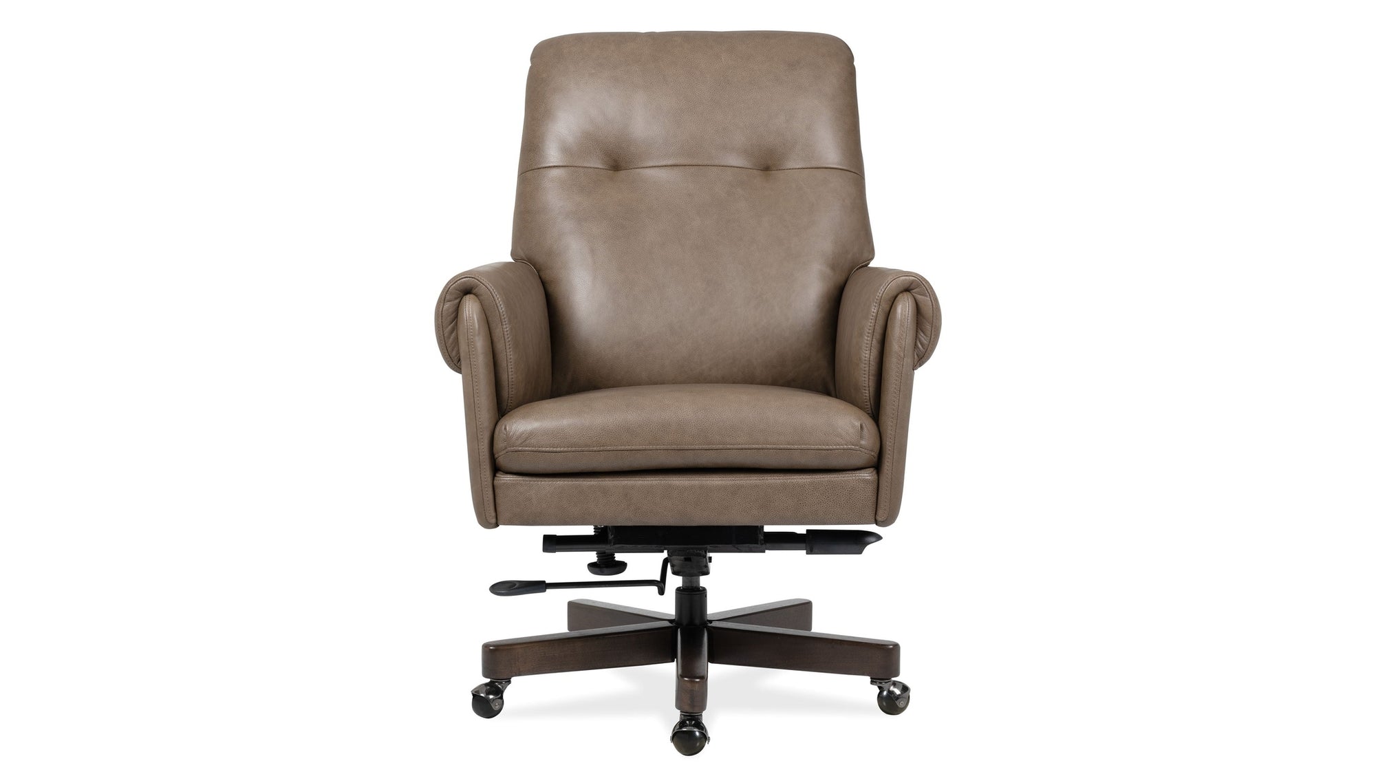 EC - Lenora Swivel Tilt Executive Chair - Dark Brown