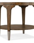 Chapman - Round Side Table - Medium Brown