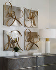 Harmony - Metal Wall Art (Set of 2) - Gold