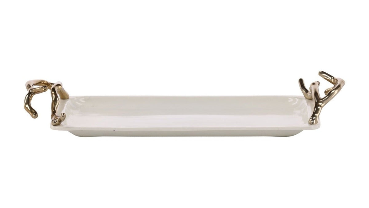 Baldwin - Tray - Beige / Gold