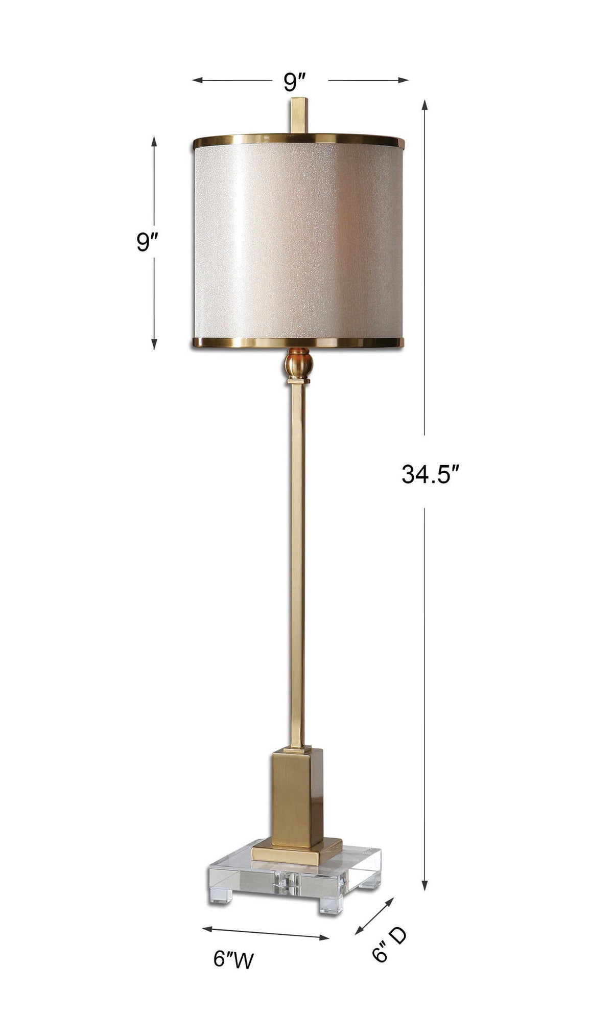 Villena - Buffet Lamp - Brass