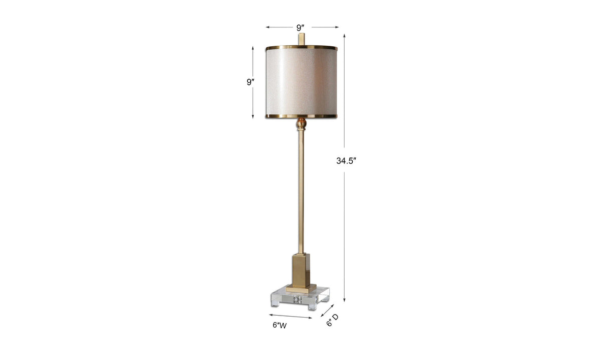 Villena - Buffet Lamp - Brass