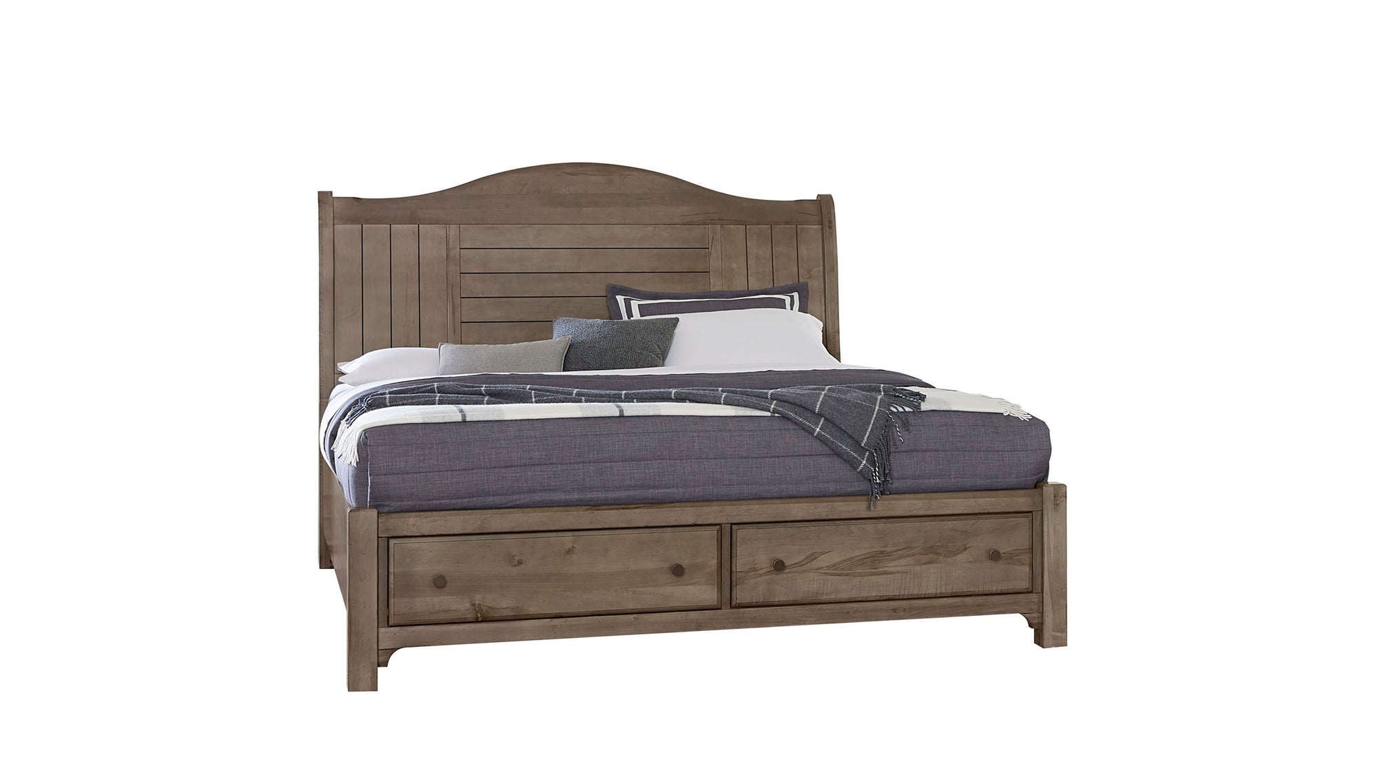 Cool Farmhouse - Sleigh Footboard Storage Bed
