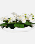 Opulence Orchid - Centerpiece With Bowl - White