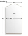 Mallorca - Arch Mirror - Brass