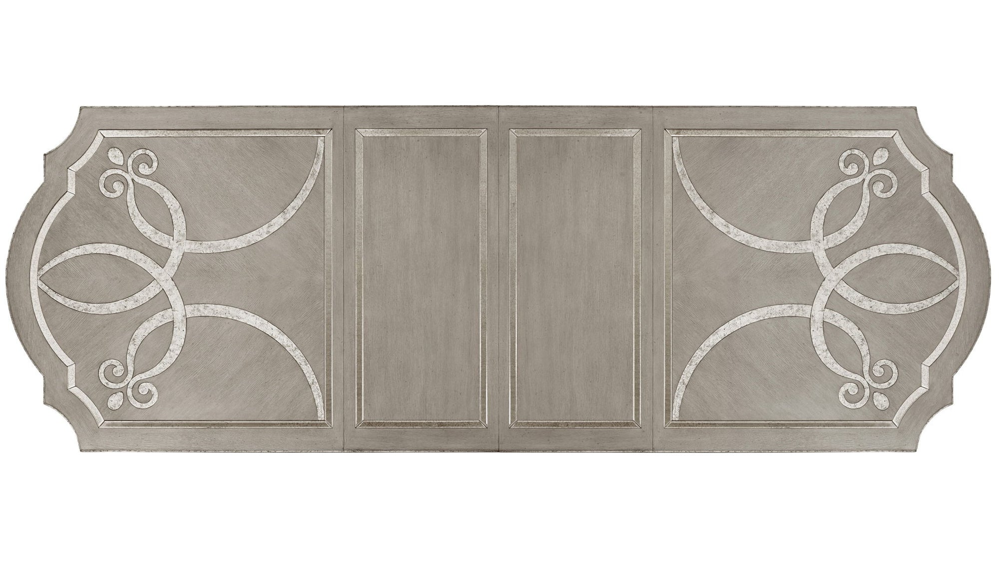 Sanctuary - Rectangle Dining Table With 2-20" Leaves - Pearl Silver