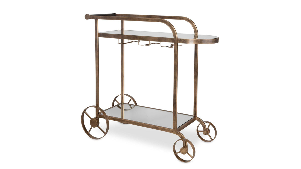 Carrinho - Antique Bar Cart - Brass