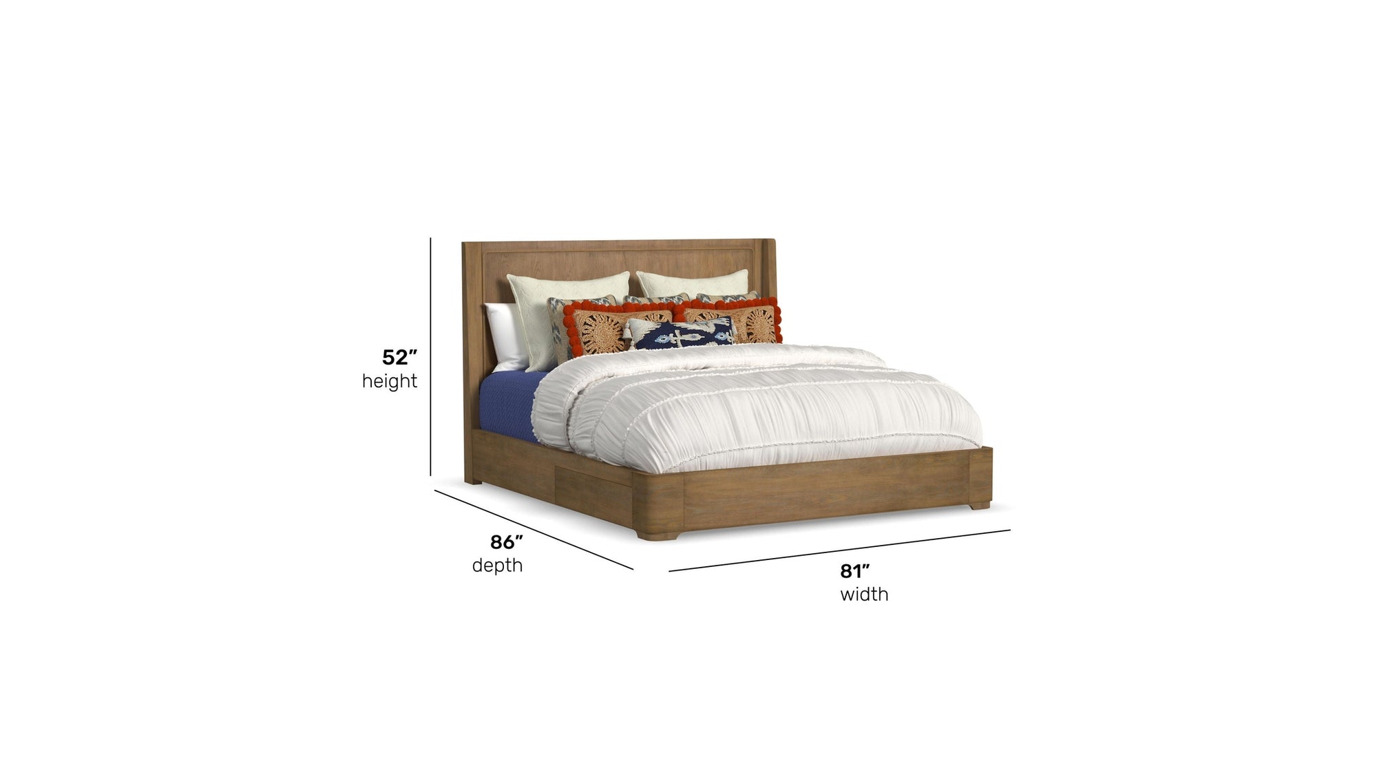 Normandy - Panel Storage Bed