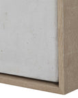 Still Crossing - Abstract Painting - Black / Brown / Gray / White