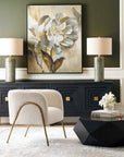 Callais - Crackled Table Lamp - Aqua