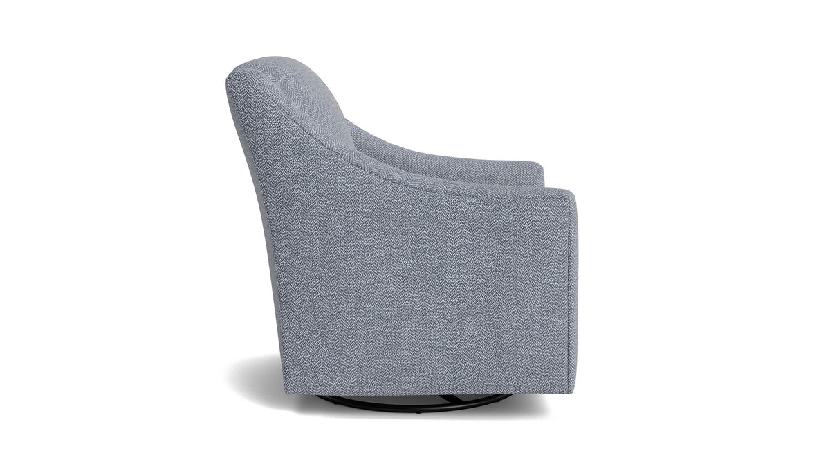 Corinna Slope Arm Swivel Glider Chair