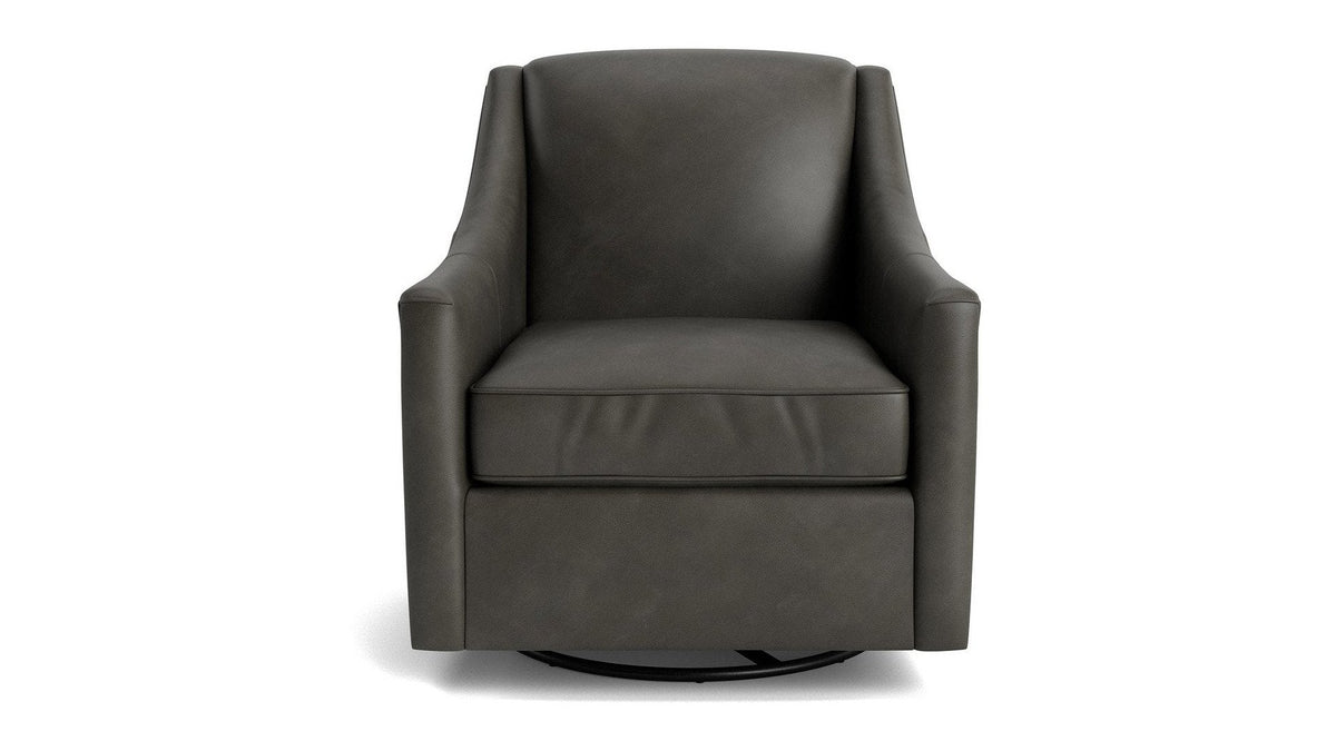 Corinna Slope Arm Accent Chair, Stationary or Swivel