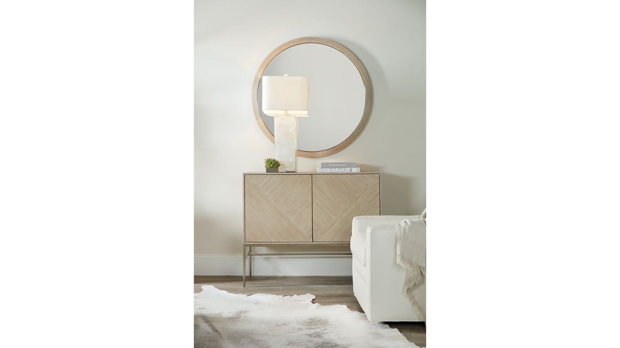 Cascade - Credenza With Metal Legs - Light Brown