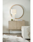 Cascade - Round Mirror - Light Brown