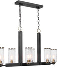 Jarsdel - 6 Light Industrial Island Light - Black