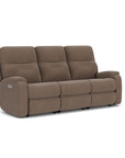 Penn - Transitional Fabric Power Reclining Sofa With Power Headrests & Lumbar