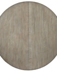 Affinity - 48" Round Pedestal Dining Table With 1-18" Leaf - Dark Gray