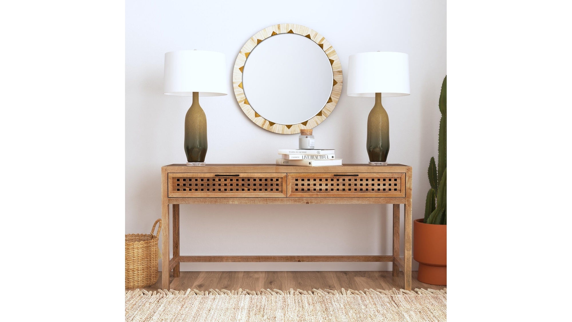 Global - Wall Mirror - Beige