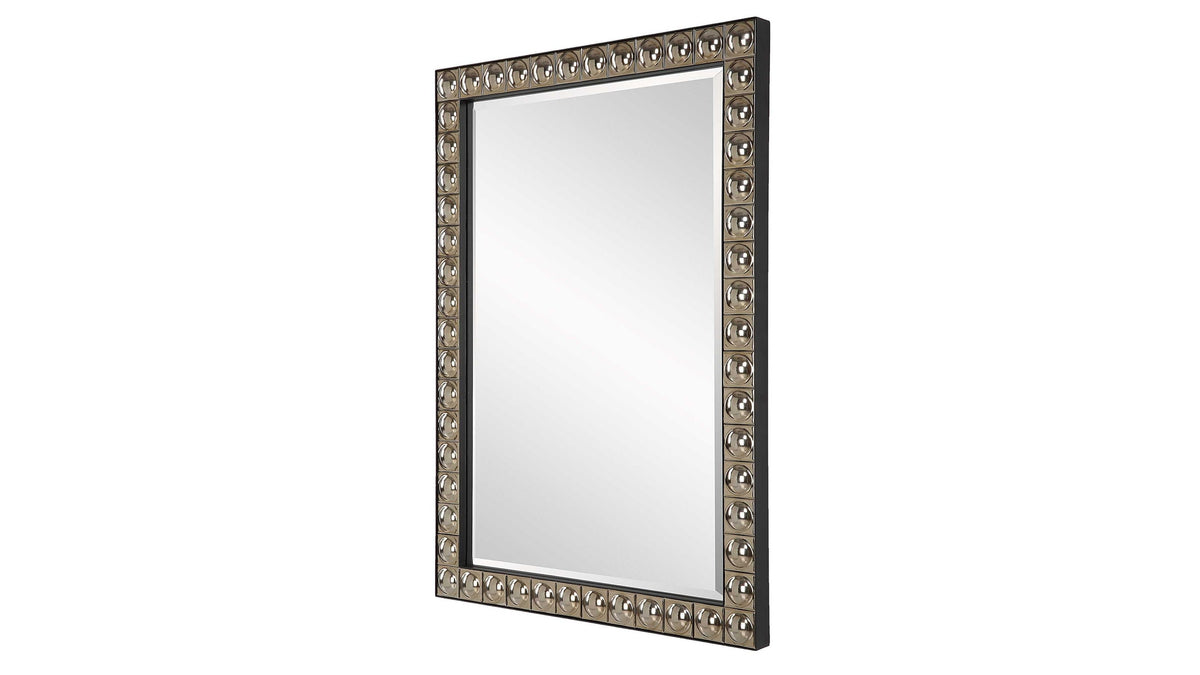 Silvio - Tiled Vanity Mirror - Gold