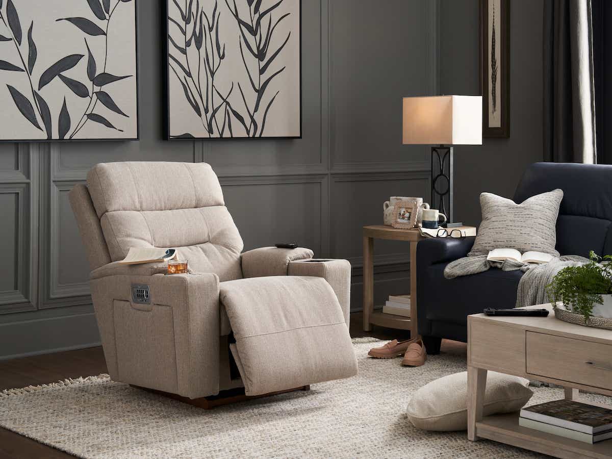 Neo Power Rocking Recliner w/ Headrest &amp; Lumbar