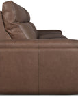 MS - Simone ZG 2 over 2 Power Sofa With Power Headrest and BT speaker - Brown
