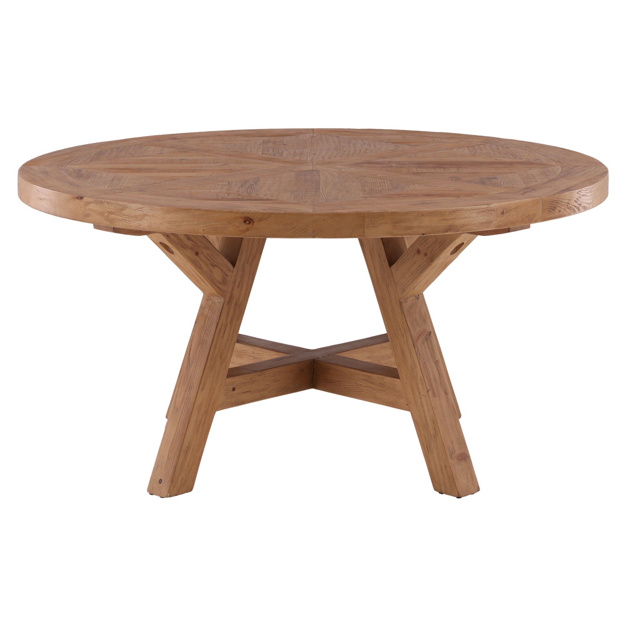 Ella - Round Dining Table - Light Brown
