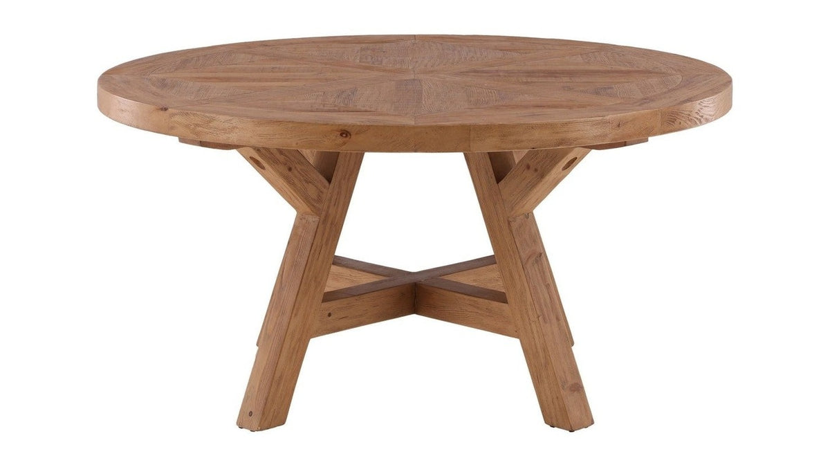 Ella - Round Dining Table - Light Brown