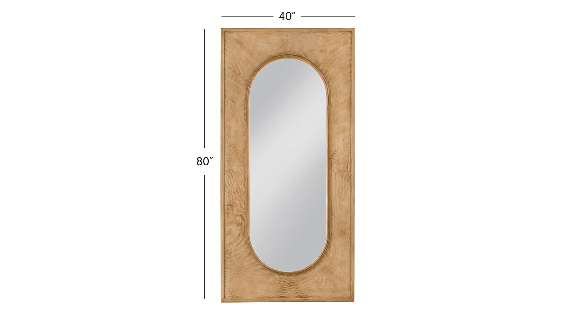 Liam - Floor Mirror - Natural