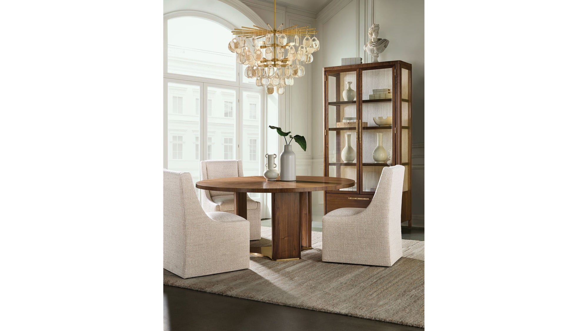 Eleana - Display Cabinet - Medium Wood