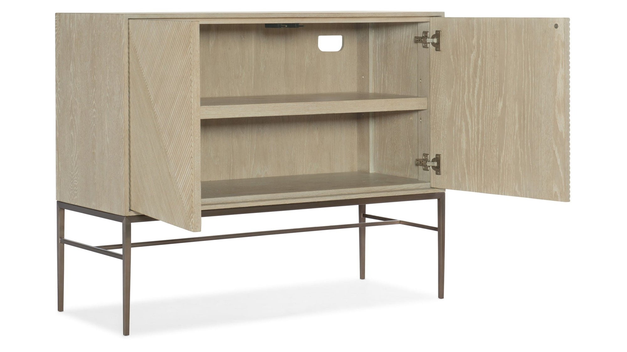 Cascade - Credenza With Metal Legs - Light Brown