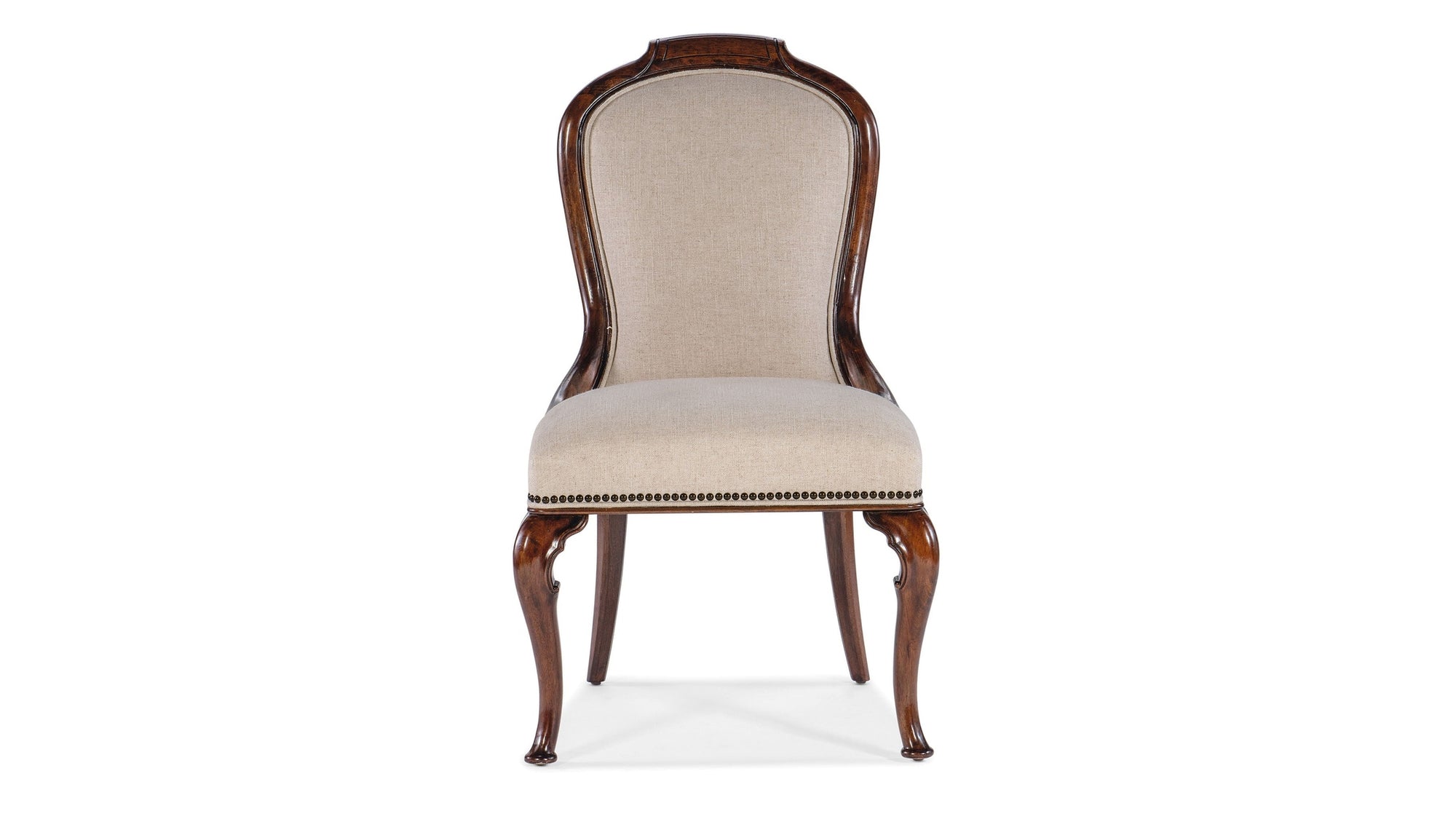 Charleston - Upholstered Side Chair Set of 2 - Dark Brown