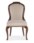 Charleston - Upholstered Side Chair Set of 2 - Dark Brown